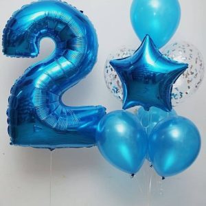 Balloon numeral arrangement