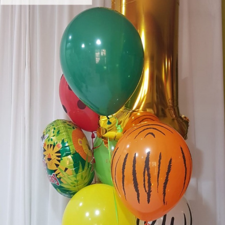 Helium balloon arrangement