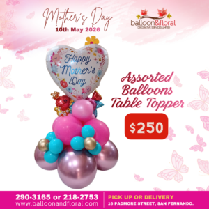 Assorted Balloons Table Topper